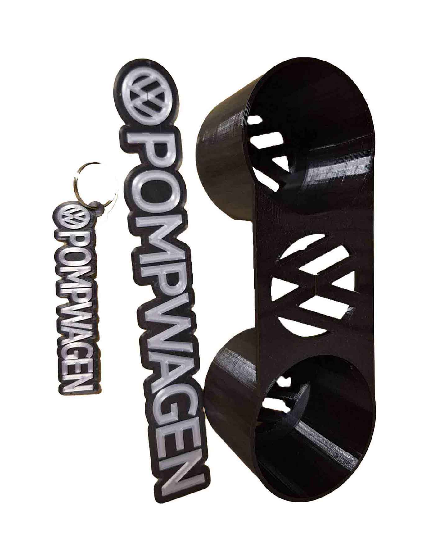 Personalized car accessories and gadgets including keychains and decals