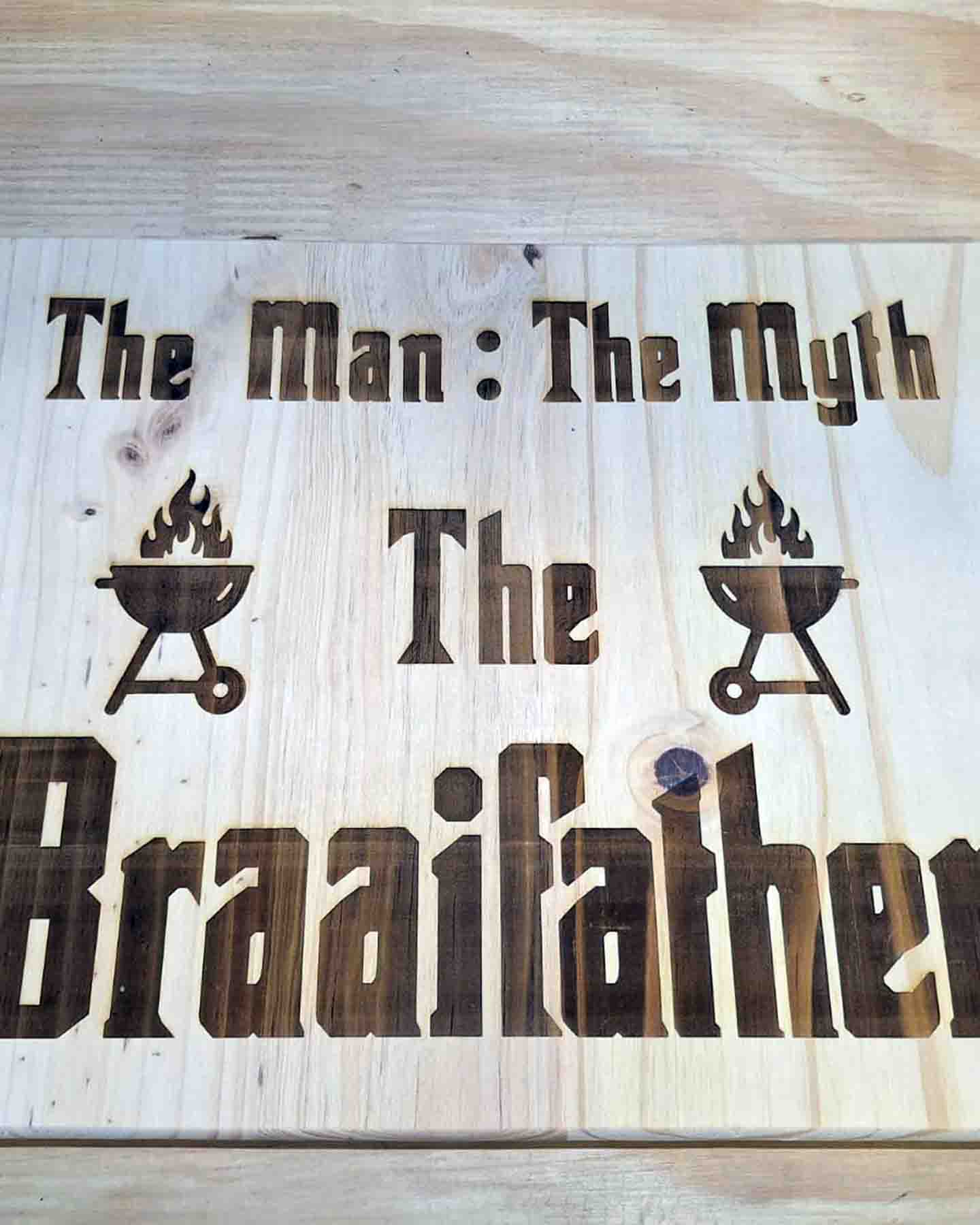 Personalized laser-engraved wooden cutting board