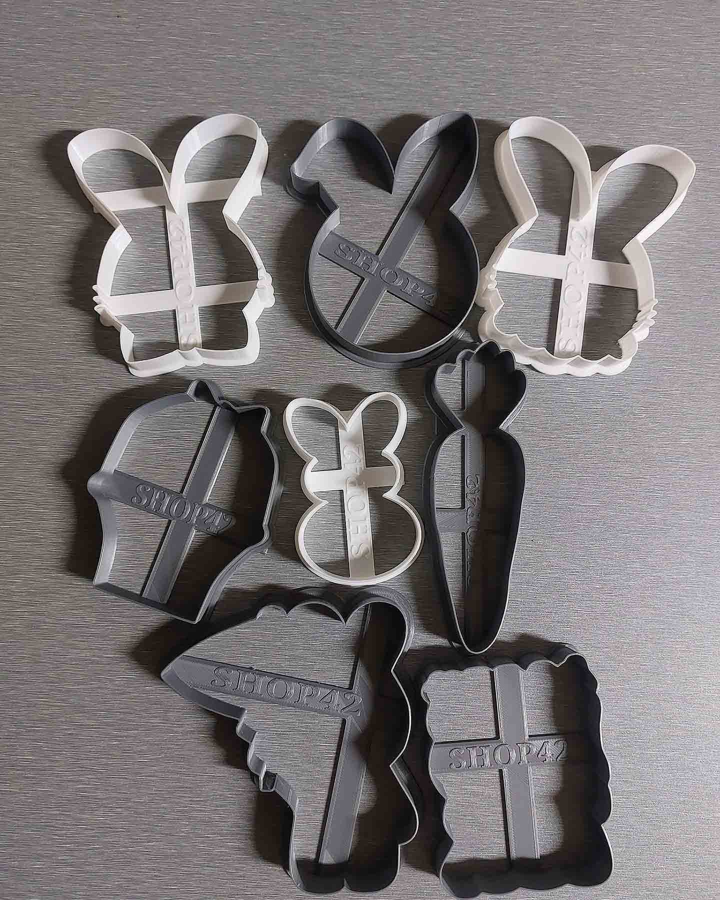 Custom cookie cutters for decorating baked goods