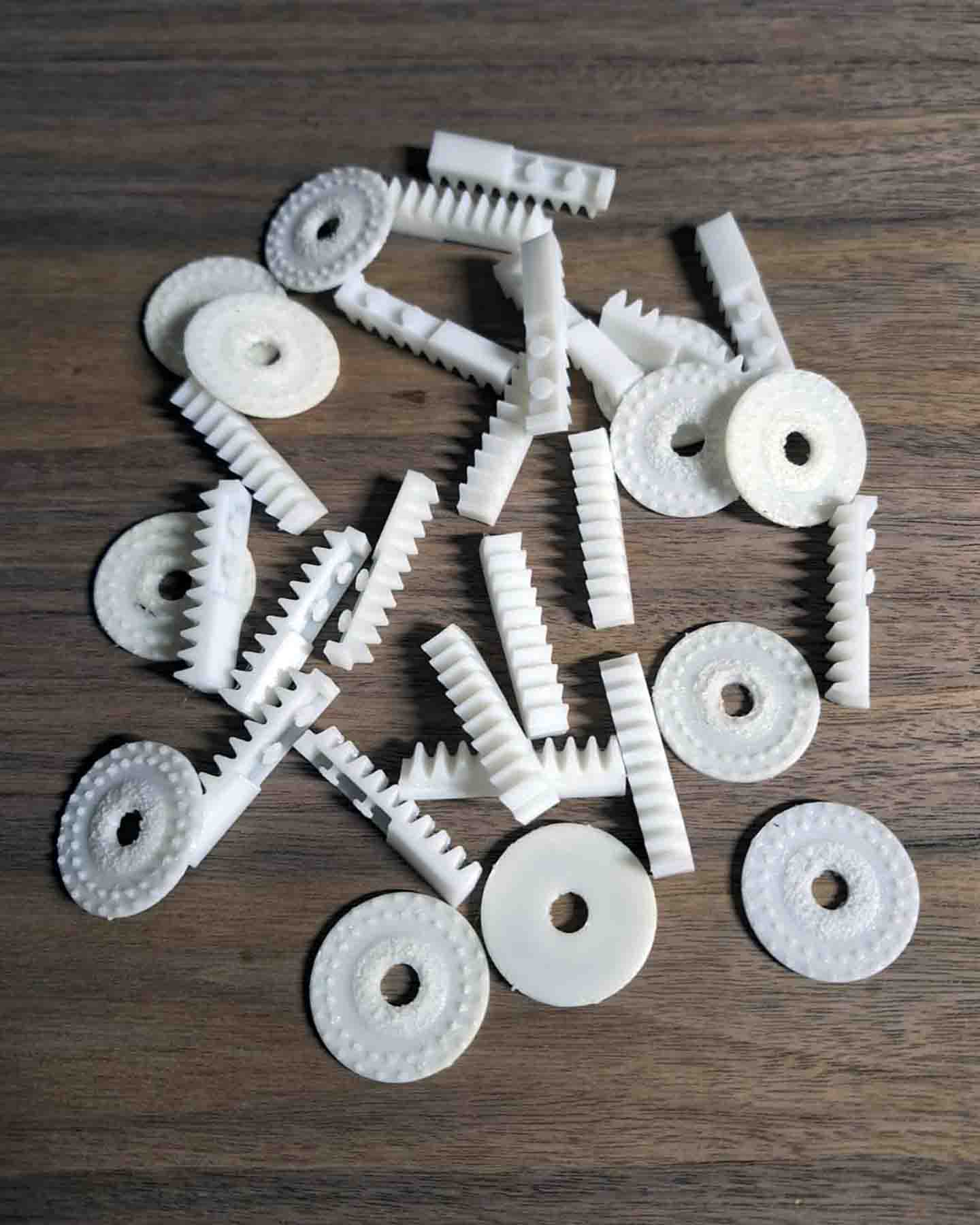 Custom knitting parts and accessories